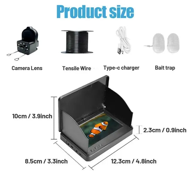 4.3"/5.0" HD Underwater Fishing Camera Fish Finder Perfect Gift for Men