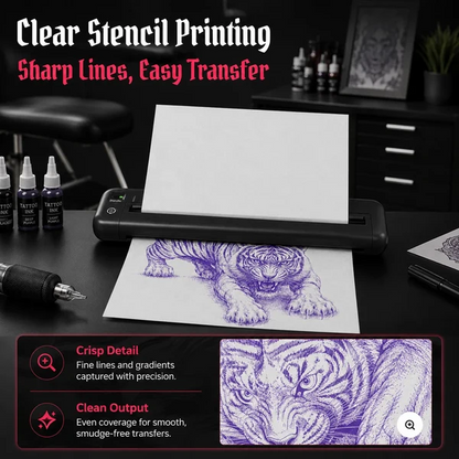 Wireless Tattoo Stencil Printer